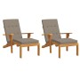 Liegekissen 2 Stück grau taupe Oxford-Stoff von vidaXL, Kissen für Stühle und Sofas - Ref: Foro24-361992, Preis: 65,67 €, Rab...
