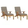 Lounger cushions 2 pcs gray taupe Oxford fabric by vidaXL, Cushions for chairs and sofas - Ref: Foro24-361992, Price: 60,14 €...
