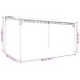 Steel awning and anthracite gray fabric 4x3 m 180 g/m² by vidaXL, Tents and gazebos - Ref: Foro24-362395, Price: 218,53 €, Di...