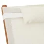 Rocking chair in white textilene and solid poplar wood by vidaXL, Loungers - Ref: Foro24-363471, Price: 176,13 €, Discount: %