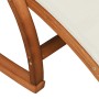 Schaukelstuhl aus weißem Textilene und massivem Pappelholz von vidaXL, Liegen - Ref: Foro24-363471, Preis: 204,79 €, Rabatt: %