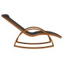 Rocking chair made of gray textilene and solid poplar wood. by vidaXL, Loungers - Ref: Foro24-363472, Price: 159,26 €, Discou...