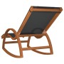 Rocking chair made of gray textilene and solid poplar wood. by vidaXL, Loungers - Ref: Foro24-363472, Price: 159,26 €, Discou...