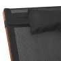 Mecedora de textileno gris y madera maciza de álamo de vidaXL, Tumbonas - Ref: Foro24-363472, Precio: 138,86 €, Descuento: %