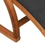 Rocking chair made of gray textilene and solid poplar wood. by vidaXL, Loungers - Ref: Foro24-363472, Price: 138,86 €, Discou...