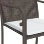Garden chairs and cushions 2 pcs brown synthetic rattan 56x59x84cm by vidaXL, Garden chairs - Ref: Foro24-364093, Price: 97,6...