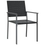 Gartenstühle 2 Stück schwarzes synthetisches Rattan 54x62,5x89 cm von vidaXL, Gartenstühle - Ref: Foro24-364098, Preis: 85,46...