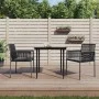 Gartenstühle mit Kissen 2 Stück schwarzes PE-Rattan 54x60,5x83,5cm von vidaXL, Gartenstühle - Ref: Foro24-364102, Preis: 146,...