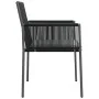 Gartenstühle mit Kissen 2 Stück schwarzes PE-Rattan 54x60,5x83,5cm von vidaXL, Gartenstühle - Ref: Foro24-364102, Preis: 146,...