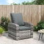 Gartensessel mit synthetischen Rattankissen grau von vidaXL, Gartenstühle - Ref: Foro24-364104, Preis: 201,63 €, Rabatt: %
