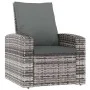 Reclining garden armchair with gray synthetic rattan cushions by vidaXL, Garden chairs - Ref: Foro24-364104, Price: 204,82 €,...