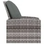 Reclining garden armchair with gray synthetic rattan cushions by vidaXL, Garden chairs - Ref: Foro24-364104, Price: 204,82 €,...