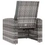 Reclining garden armchair with gray synthetic rattan cushions by vidaXL, Garden chairs - Ref: Foro24-364104, Price: 204,82 €,...