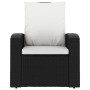 Garden recliner with black synthetic rattan cushions by vidaXL, Garden chairs - Ref: Foro24-364105, Price: 194,10 €, Discount: %