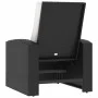 Garden recliner with black synthetic rattan cushions by vidaXL, Garden chairs - Ref: Foro24-364105, Price: 177,20 €, Discount: %