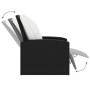 Garden recliner with black synthetic rattan cushions by vidaXL, Garden chairs - Ref: Foro24-364105, Price: 194,10 €, Discount: %