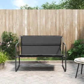 2-seater garden bench made of steel with anthracite grey cushion by vidaXL, garden benches - Ref: Foro24-364106, Price: 84,25...