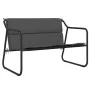 2-Sitzer Gartenbank Stahl mit anthrazitgrauem Kissen von vidaXL, Gartenbänke - Ref: Foro24-364106, Preis: 86,06 €, Rabatt: %