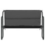 2-Sitzer Gartenbank Stahl mit anthrazitgrauem Kissen von vidaXL, Gartenbänke - Ref: Foro24-364106, Preis: 87,79 €, Rabatt: %