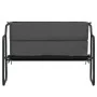 2-Sitzer Gartenbank Stahl mit anthrazitgrauem Kissen von vidaXL, Gartenbänke - Ref: Foro24-364106, Preis: 86,06 €, Rabatt: %
