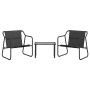 Juego muebles de jardín 3 pzas y cojines acero gris antracita de vidaXL, Conjuntos de jardín - Ref: Foro24-364107, Precio: 10...