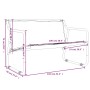 Banco de jardín de 2 plazas acero con cojín gris antracita de vidaXL, Bancos de jardín - Ref: Foro24-364106, Precio: 88,06 €
