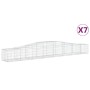 Gabionenkörbe 7 Stück Bogenform Eisen 400x50x40/60 cm von vidaXL, Töpfe und Pflanzgefäße - Ref: Foro24-3145922, Preis: 776,82...