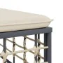 Garten-Ecksofa mit beigen synthetischen Rattankissen von vidaXL, Modulare Sofas für den Außenbereich - Ref: Foro24-364130, Pr...