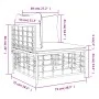 Garten-Ecksofa mit beigen synthetischen Rattankissen von vidaXL, Modulare Sofas für den Außenbereich - Ref: Foro24-364130, Pr...