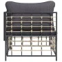 Garden corner sofa with dark gray synthetic rattan cushions by vidaXL, Modular outdoor sofas - Ref: Foro24-364134, Price: 67,...