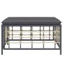 Gartenhocker mit dunkelgrauem synthetischem Rattankissen von vidaXL, Modulare Sofas für den Außenbereich - Ref: Foro24-364136...