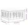 Garden stool with dark gray synthetic rattan cushion by vidaXL, Modular outdoor sofas - Ref: Foro24-364136, Price: 45,40 €, D...