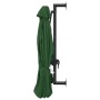 Sombrilla de pared con barra de metal 300 cm verde