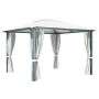 Gazebo with cream aluminum curtain 300x300 cm by vidaXL, Tents and gazebos - Ref: Foro24-48042, Price: 474,47 €, Discount: %