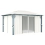 Gazebo with cream aluminum curtain 400x300 cm by vidaXL, Tents and gazebos - Ref: Foro24-48044, Price: 490,03 €, Discount: %