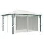 Cenador con cortina color crema aluminio 400x300 cm de vidaXL, Carpas y cenadores - Ref: Foro24-48044, Precio: 509,47 €, Desc...