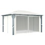 Gazebo with cream aluminum curtain 400x300 cm by vidaXL, Tents and gazebos - Ref: Foro24-48044, Price: 490,03 €, Discount: %
