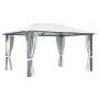Gazebo with cream aluminum curtain 400x300 cm by vidaXL, Tents and gazebos - Ref: Foro24-48044, Price: 490,03 €, Discount: %
