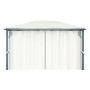 Gazebo with cream aluminum curtain 400x300 cm by vidaXL, Tents and gazebos - Ref: Foro24-48044, Price: 490,03 €, Discount: %