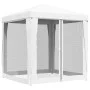 Tent for celebrations with 4 white mesh walls 2x2 m by vidaXL, Tents and gazebos - Ref: Foro24-48520, Price: 75,84 €, Discoun...