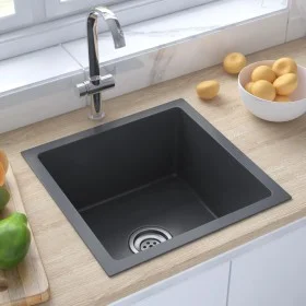 Handgefertigte Spüle aus schwarzem Edelstahl von vidaXL, Sinkt - Ref: Foro24-51501, Preis: 95,99 €, Rabatt: %