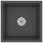 Fregadero hecho a mano acero inoxidable negro de vidaXL, Fregaderos - Ref: Foro24-51501, Precio: 100,68 €, Descuento: %