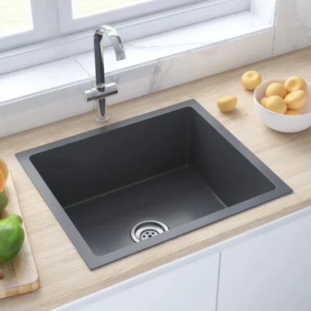 Handmade black stainless steel sink by vidaXL, Sinks - Ref: Foro24-51503, Price: 119,75 €, Discount: %