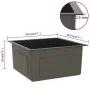 Fregadero hecho a mano acero inoxidable negro de vidaXL, Fregaderos - Ref: Foro24-51501, Precio: 100,68 €, Descuento: %