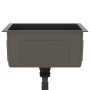 Fregadero hecho a mano acero inoxidable negro de vidaXL, Fregaderos - Ref: Foro24-51507, Precio: 80,79 €