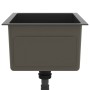 Fregadero hecho a mano acero inoxidable negro de vidaXL, Fregaderos - Ref: Foro24-51507, Precio: 80,79 €