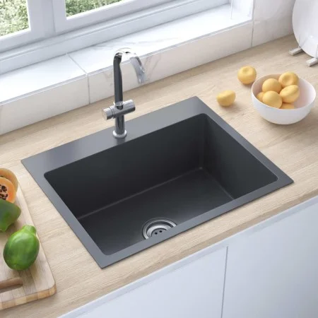 Black Stainless Steel Handmade Sink by vidaXL, Sinks - Ref: Foro24-51513, Price: 131,99 €, Discount: %