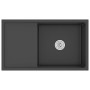Handgefertigtes Waschbecken aus schwarzem Edelstahl von vidaXL, Sinkt - Ref: Foro24-51521, Preis: 186,98 €, Rabatt: %