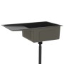 Handgefertigtes Waschbecken aus schwarzem Edelstahl von vidaXL, Sinkt - Ref: Foro24-51521, Preis: 186,98 €, Rabatt: %