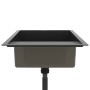 Handgefertigtes Waschbecken aus schwarzem Edelstahl von vidaXL, Sinkt - Ref: Foro24-51521, Preis: 186,98 €, Rabatt: %